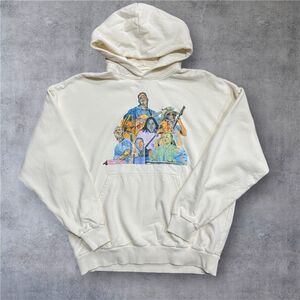 Zach Bryan Quittin' Time Concert Tour Pullover Tan Beige Hoodie Men's Size XXL
